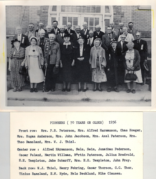 Pioneers Over 70 years in 1956
